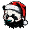 Spooky xmas Panda
