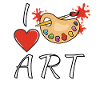 I LOVE ART PAINTING PALETTE