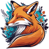 Fox Sticker Design