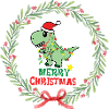 Merry Christmas Dinosaur