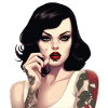 Vintage Rock Tattoo Stil Illustration