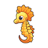 Hippocampe pygmée Cartoon Kawaii Illustration