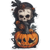 Helloween Pumpkin Witch