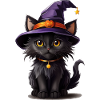 Helloween Pumpkin Cat