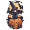 Helloween Pumpkin Witch