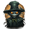 Scarecrow Halloween Cartoon Scary Scarecrow