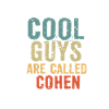 Cool guys are called cohen