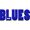 Lebendiges Blues-Musik-Typografie-Design