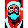hipster santa