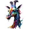 Giraffe, bunt