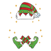 The Down Dog Elf Namaste