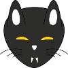 Halloween vampire cat
