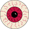 Halloween bloodshot eye