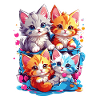 Cat quartet