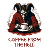 Coffee Straight From Hell Funny Shirt