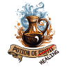 Kaffee Oder Heiltrank Fantasy RPG Shirt