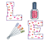Nail Technician Valentine's Day Design