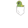 Kakapo in Brusttasche