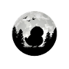 Kakapo Lune Nuit Perroquet