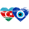 Azerbaïdjan Nazar drapeau perlé utilisé