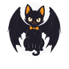 Halloween Black Cat: Vampire