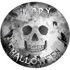 Halloween Skull Crows