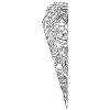 Maori Brustlogo 42 weiß