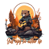 Otter with lettering