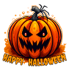 Happy Halloween Pumpkin Face
