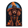 Caniche Sorcière Halloween Caniche