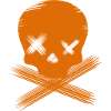 SKULL orange
