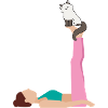 Namaste,Yoga,cat, catyoga, gymnastics