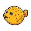 Flounder Cartoon Kawaii Aquarelle Illustration