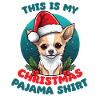 Chihuahua Pyjamas de Noël Chiens