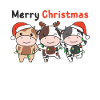 Cow Christmas Winter Animals Cow