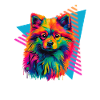 Miniature Spitz 80s Style