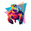 Sea turtle 80s style
