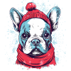 Noël du bouledogue français