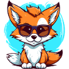 Fox with sunglasses