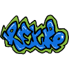 Retro graffiti design