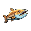 Cookiecutter Shark Cartoon Kawaii Illustration