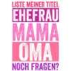 Ehefrau Mutter Großmutter Mama Oma