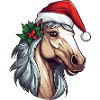 Pferd Weihnachten Pferdekopf Winter Reiten