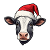 Cow Christmas Winter Cows Animals