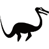 cool plesiosaurus silhouette design