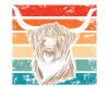 Retro Scottish Highland Cow Outfit