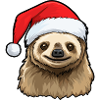 Sloth Christmas Winter Sloths Animals