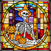 Halloween Stained Glass