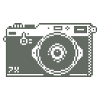 8bit pixel retro fotoapparat