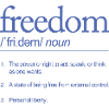 Freedom Definitely Speaking Action Thinking
